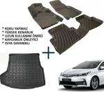Carx Toyota Corolla Sedan 3D Oto Paspas Ve 3D Bagaj Havuzu (2013-2017) - Siyah