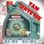 Castrol Magnatec A5 5W-30 4 Litre Tam Sentetik Motor Yağı +Hediye