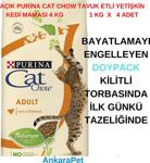 Cat Chow Adult Hindili ve Tavuklu 4 kg Yetişkin Kuru Kedi Maması - Açık Paket