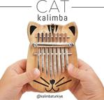 Cat Kalimba 8 Tuşlu Çocuklar Için Özel Tasarım