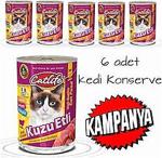 Catlife Kuzu Etli 415 gr 6'lı Paket Yetişkin Kedi Konservesi