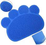 Catmat Pati Desenli Kedi Paspası Mavi 60X45 Cm