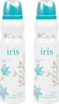 Cecile Iris 150 Ml Beyaz Kadın Deodorant 2 Adet