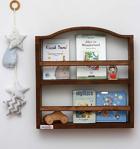 Ceebebek Ahşap Bebek Çocuk Odası Duvar Rafı Kitaplık Eğitici Montessori Raf 2 Katlı Ceviz