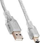 Çeşitli S-Lınk Sl-Uk55 Usb 2.0 5 Metre Şeffaf Usb Am Mini 5 Pin Kablo