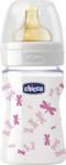 Chicco Nature Glass Desenli Cam Kauçuk 150 ml Biberon