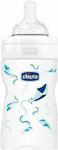 Chicco Nature Glass Desenli Cam Silikon 150 ml Biberon