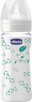 Chicco Nature Glass Desenli Cam Silikon 240 ml Biberon