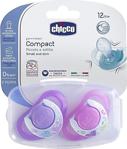 Chicco Physio Compact 2 Li Silikon Emzik 12 Ay+ Kız