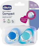 Chicco Physio Compact Silikon Emzik Mavi 12Ay+ 2Li