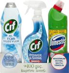 Cif 750 Ml Banyo Sprey + Cif Jel 750 Ml + Domestos 810 Ml Çamaşır Suyu