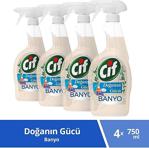 Cif Doğanın Gücü 750 Ml 4'Lü Banyo Temizleyici Sprey