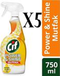 Cif Power Shine 750 Ml 5'Li Mutfak Spreyi