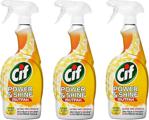 Cif Power Shine Ultra Yağ Çözücü 750 Ml 3'Lü Mutfak Temizleyici