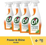 Cif Power Shine Ultra Yağ Çözücü 750 Ml 4'Lü Mutfak Temizleyici