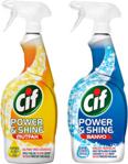 Cif Power Shine Yağ Çözücü 750 ml + Banyo 750 ml Mutfak Banyo Temizleyici