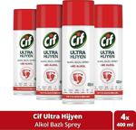 Cif Ultra Hijyen 400 Ml 4'Lü Alkol Bazlı Sprey