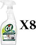 Cif Ultra Hijyen Her Yer 750 Ml 8'Li Çamaşır Suyu Katkılı Sprey