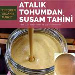 Çi̇ftçi̇den Organi̇k Market %100 Organik Sarı Taneli Özberk Yerli Susam Tahini (Taze Çeki̇m) 660 Gr (Isil İşlem Görmemi̇ş Kepekli̇)