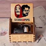 Çılgıntrend La Casa De Papel El Profesör Manuel Çevirmeli Ahşap Işlemeli Müzik Kutusu