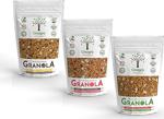 Cinagro Goodies Granola 3'Li Set Çilek Kinoa Chia, Elma Ceviz Tarçın, Muz Çikolata - 900 Gr