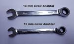 Circir Anahtar 10 Mm 13 Mm Circir Kombi̇ne Anahtar 2 Si̇ 1 Arada Ücretsi̇z Kargo