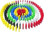 Circle Toys Circle Toys Ahşap Domino Taşları 100 Parça Renkli Eğitici Domino