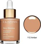 Clarins Skin Illusion Natural Serum Foundation 112 Amber