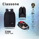 Classone Z Serisi 15.6 Notebook Sırt Çantası -Siyah