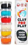 Clay For Play 6'Lı Doğal Oyun Hamuru