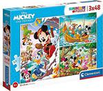 Clementoni - 25266-3X48 Parça Puzzle Disney Mickey And Friends, Çocuk Puzzle
