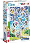 Clementoni 26049 Supercolor Puzzle Standard Characters, 60 Parça