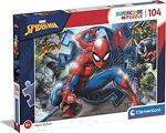 Clementoni 27116 Supercolor Puzzle Marvel Spiderman, 104 Parça