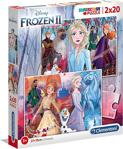 Clementoni 2X20 Parça Puzzle Frozen 2