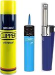 Clipper Efsane Set 1 Adet Jet Rüzgar Çakmağı + 1 Adet Mini Tube Çakmak + 1 Adet Çakmak Gazı