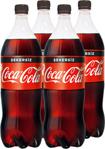 Coca Cola Şekersiz 1 lt 4 Adet Gazlı İçecek