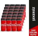 Coca Cola Zero 250 ml Kutu 24 Adet