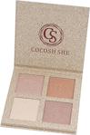 Cocosh She 4'Lü Aydınlatıcı Paleti - Bright 4 Color Highlighter