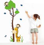 Çocuk Odası Dekoru Boy Ve Gelişim Ölçer Büyük Boy Zürafa Pvc Duvar Sticker