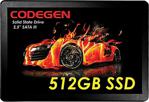 Codegen 512Gb 500Mb-450Mb/S 2.5'' Sata 3 Ssd (Cdg-512Gb-Ssd25)