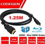 Codegen Cps18 1.25 Metre Mini Hdmi - Hdmi Kablo