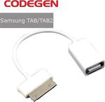 Codegen Samsung Galaxy Tab/Tab2 Usb Çevirici Beyaz Otg Kablo