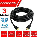 Codegen Uhd 4K Ağ Destekli Altın Uçlu V 1.4B 3 Metre Hdmi Kablo Cps30