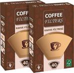 Coffee Filters Filtre Kahve Kağıdı No:4 40'Lı @ 2 Paket