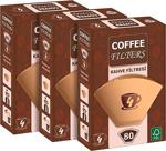 Coffee Filters No:4 80'Li 3 Paket Filtre Kahve Kağıdı