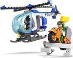 Cogo 164 Parça Polis Helikopteri ve Motorlu Hırsız Lego Oyun Seti
