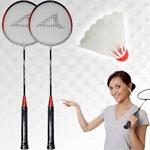 Çokuygunuz Badminton 2 Raket 1 Top Set Raketli Oyun