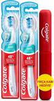 Colgate 360 Diş Arası Temizliği Ince Kıl Uçları Orta Diş Fırçası X 2 Adet + Diş Fırçası Kabı