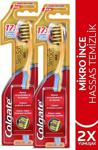 Colgate Mikro Ince Gold Hassas Temizlik Extra Yumuşak Diş Fırçası 1+1