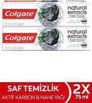 Colgate Natural Extracts Aktif Kömür Saf Temizlik 75 Ml 2 Adet Diş Macunu